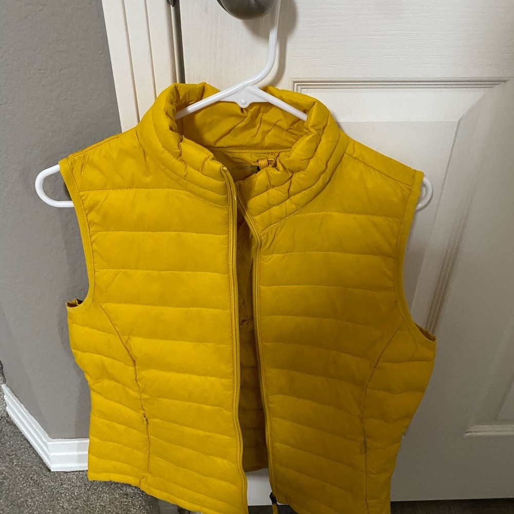 Yellow Puffer Vest